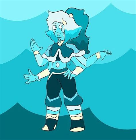 Aquamarine! Fusion of Trapiche Emerald and Moonstone by quicktiger! | Steven Universe Amino