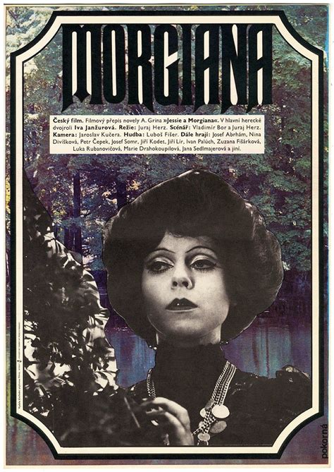 Vintage 70's Movie Poster Morgiana Juraj Herz Horror Drama cool image of Necklace and Hairdo ...