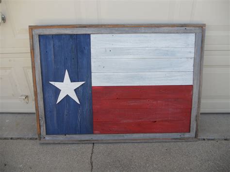 Large Rustic Wood Texas Flag Distressed Reclaimed Wood Wall - Etsy