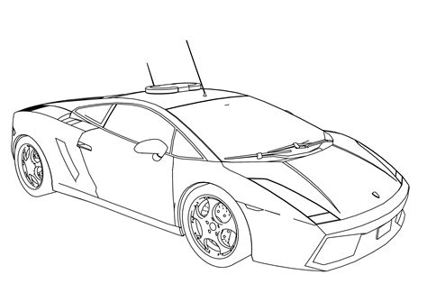 Police Car Coloring Pages - Wecoloringpage | Truck coloring pages, Cars ...