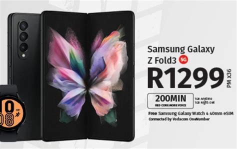 Samsung galaxy z fold3 offer at Vodacom