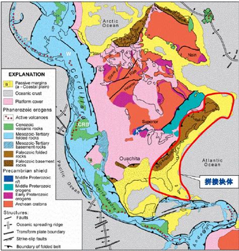 Geologic Map Of The United States - Map Of Western Hemisphere