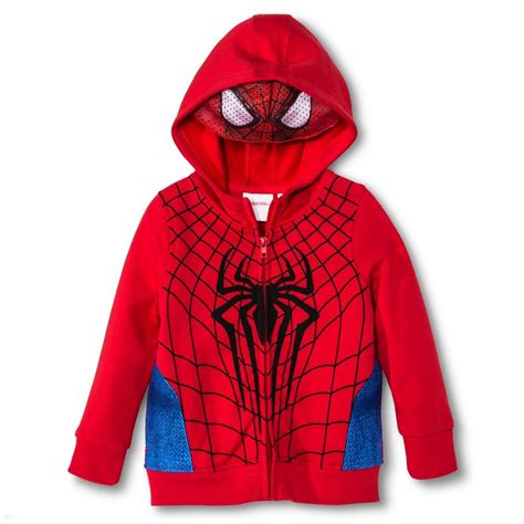 Spiderman Toddler Boys' Masked Zip-Up Hoodie | Spiderman toddler, Toddler boy outfits, Hoodies