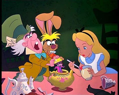 *MAD HATTER, MARCH HARE, DOR MOUSE & ALICE ~ Alice in Wonderland, 1951 ...