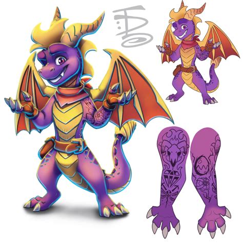 Spyro Anthro Design by Infinite-Delusion on DeviantArt in 2021 | Spyro ...