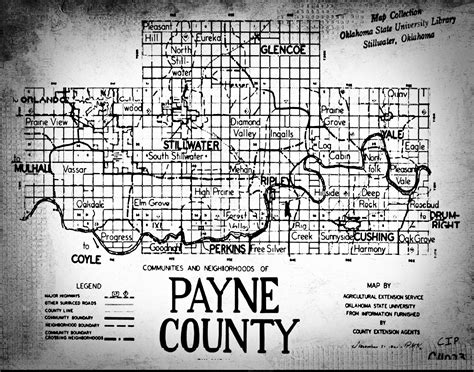 ARCHIVAL PAYNE COUNTY MAP — Dibble & Son Gallery