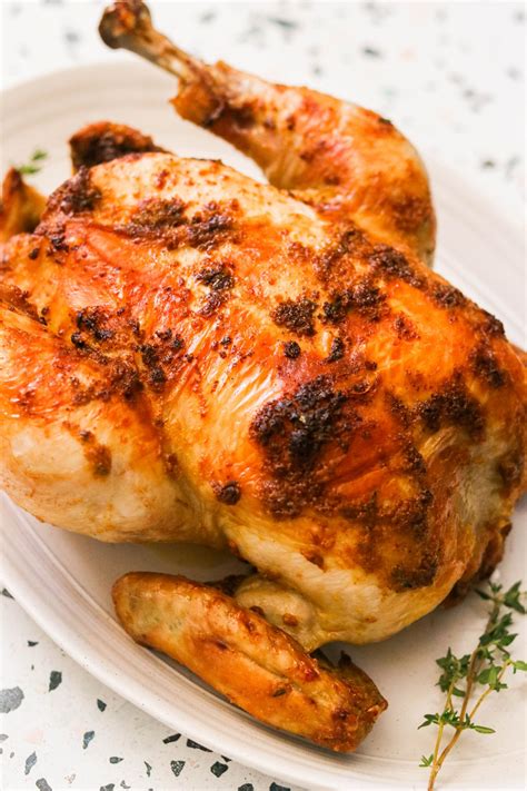 Easy Air Fryer Rotisserie Chicken Recipe (with Crispy Skin)