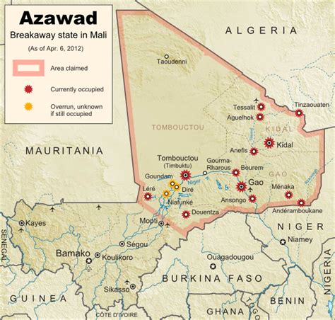 New Country: Azawad Declares Independence From Mali - Political ...