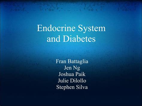 PPT - Endocrine System and Diabetes PowerPoint Presentation, free download - ID:5674586