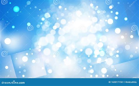 Abstract Blue and White Blurry Lights Background Stock Vector ...