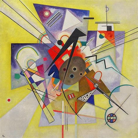 Bauhaus Movement — Vasily Kandinsky 1866-1944 // Yellow Accompaniment... | Kandinsky art ...