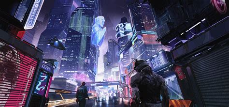 Download City Sci Fi Cyberpunk Sci Fi City Art