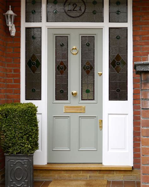 Victorian Front Door with Stained Glass | Entrance door design ...