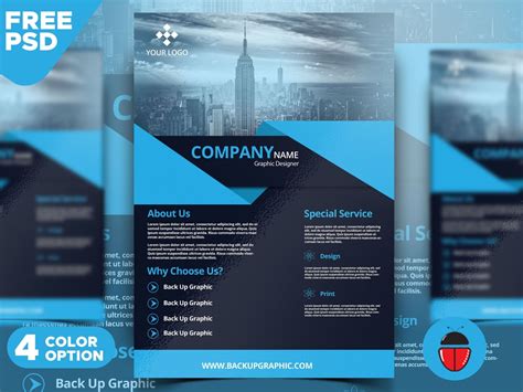 Flyer Design PSD Template by Back Up Graphic on Dribbble