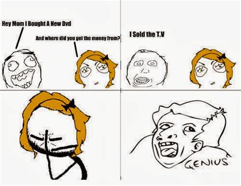 Genius meme face comics- I Sold The T.V