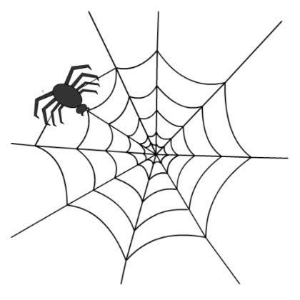 spider web tattoo outline - Clip Art Library