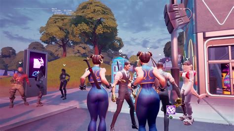 Fortnite Perfect timing Party hips with Chun-Li skin in party royal - YouTube