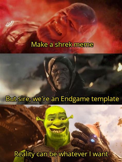 Thanos shrek : r/dankmemes