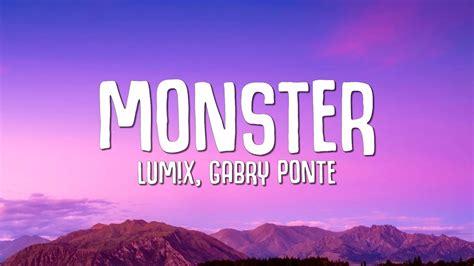 LUM!X, Gabry Ponte - Monster (Lyrics) - YouTube