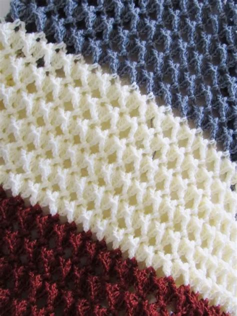 Free crochet afghan pattern with a beautiful texture - Crochet Dreamz