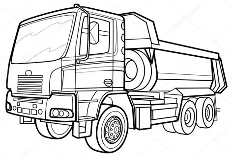 Sketch truck — Stock Vector © Kopirin #58287885