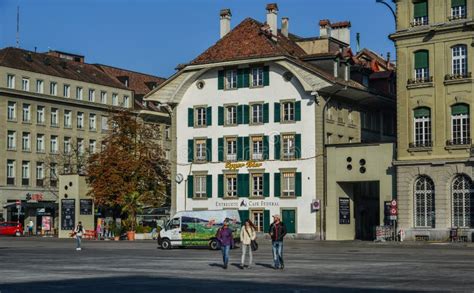 Old Street of Downtown in Bern, Switzerland Editorial Stock Image ...