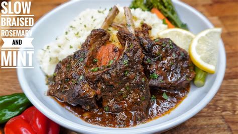 MOUTHWATERING SLOW BRAISED MINT + ROSEMARY LAMB CHOPS - YouTube