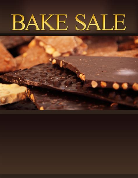 Chocolate Bake Sale Flyer Template | Bake Sale Flyers – Free Flyer Designs