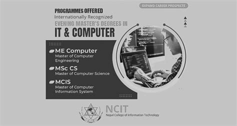 ME Computer, MSc CS and MCIS Admission Open at NCIT