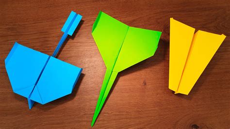 How To Make 5 EASY Paper Airplanes that FLY FAR | PPO - YouTube