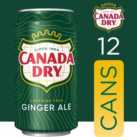 Canada Dry Ginger Ale Caffeine Free Soda Cans, 12 pk / 12 fl oz - Pick ‘n Save