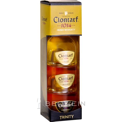 Clontarf 1014 Mini Trinity Irish Whiskey Set 3x0,05 l - beowein