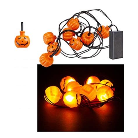 LED Pumpkin String Lights | Party Delights