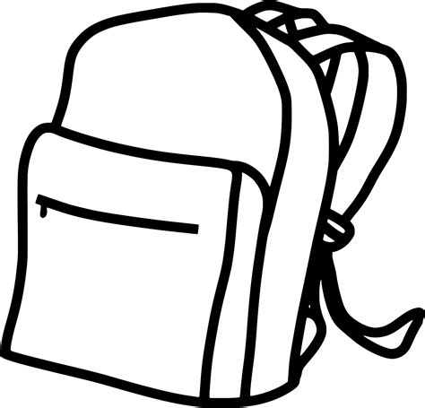 SVG > outline backpack - Free SVG Image & Icon. | SVG Silh