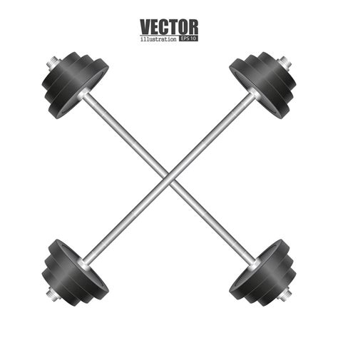 Barbell set isolated 1263518 Vector Art at Vecteezy