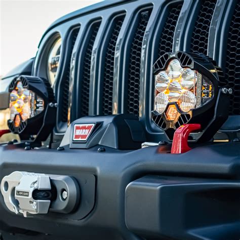 Baja Designs® LP6 Pro LED Light Kit Jeep JL/JT Rubicon Bumper (Upfitter Harness)