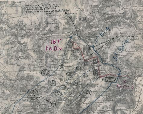 Today's Document • Belleau Wood situation map, June 8, 1918.