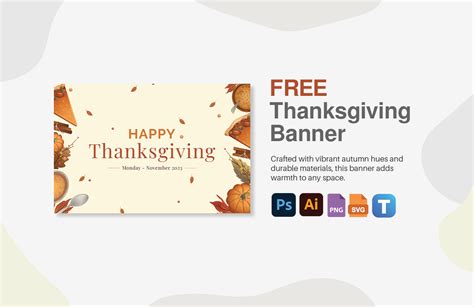 Thanksgiving Banner in SVG, PNG, Illustrator, PDF, PSD - Download | Template.net