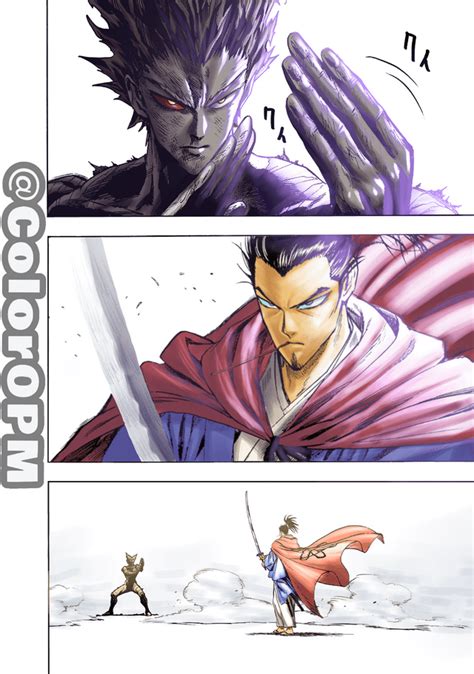 Garou vs Atomic samurai colored : r/OnePunchMan