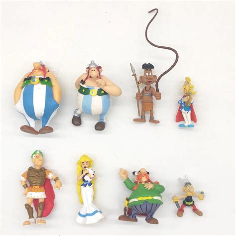 Asterix Obelix Falbala and Idefix PVC Cartoon Mini Figure Toy Kids Doll ...