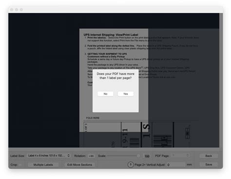 Print shipping labels directly from the UPS website to your thermal printer on Mac