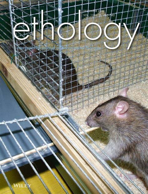 Ethology: Vol 128, No 12