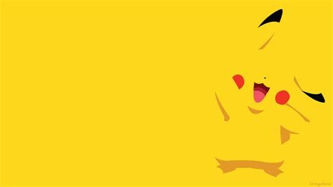 Pikachu Minimalist Wallpaper by Dragoleni on DeviantArt