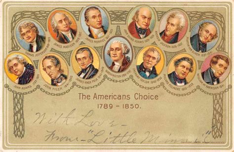 The Americans Choice 1789-1850 US Presidents Vintage Postcard AA7318 | eBay