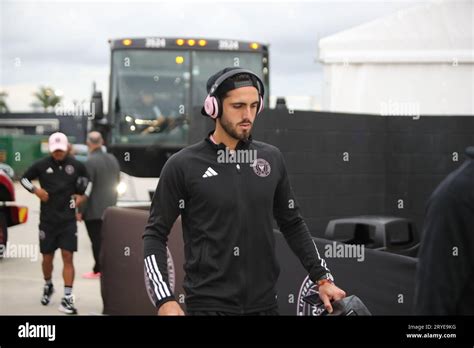 Striker Leonardo Campana arriving for Inter Miami CF v New York City FC ...