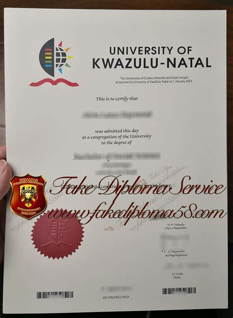 How much does to obtain a fake University of KwaZulu-Natal degree?