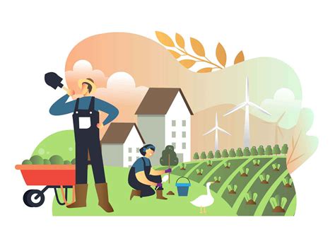 Farming Vector Illustration (AI)