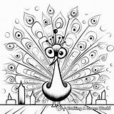 Abstract Peacock Coloring Pages  Free & Printable sketch template