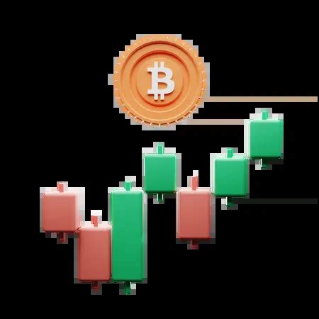 Bitcoin Candle Chart 3D Illustration download in PNG, OBJ or Blend format