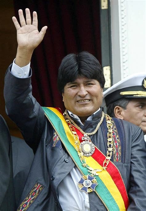 Morales sworn in as first indigenous president